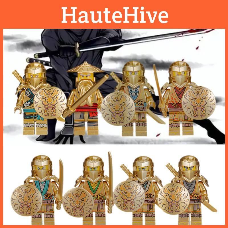 Mini Themed Ninja Figure Toy Building Block Set Toy With Accessories Weapon