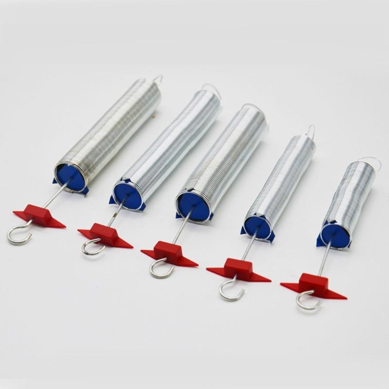 5Pcs Educational Springs for Mechanics Experiments Portable Metal Helical Springs Assorted Size for Environments Science