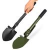 Collapsible Shovel With Compass Multifunctional Tactical Shovel With Zipper Bag Anti-slip Handle Garden Tool