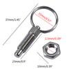 4 Pcs Pull Ring Indexing Plunger Non Lock-Out Knob Plunger Stainless Steel Spring-Loaded Plunger Mechanic Accessories