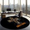 Guns N Roses (1) Round Office Rug Decorative Floor Rug for Office Bedroom Living Room and Home Space