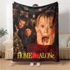 Home Alone Christmas Movie Flannel Blanket Super Soft Warm Cozy Blanket for Sofa Bed Office Travel All‑Season Home Decor Gift