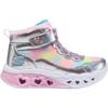 Skechers Mädchen Leder Rutschfest Stoßdämpfend High-Top Stiefel Kinderstiefel Silber 302677L-SMLT