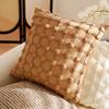 11X11/11X11CM Cream Brown Throw Pillow Cover Luxury Nordic Stamping Waist Cushion Cover Decor Home Decorative Pillowcase 1116