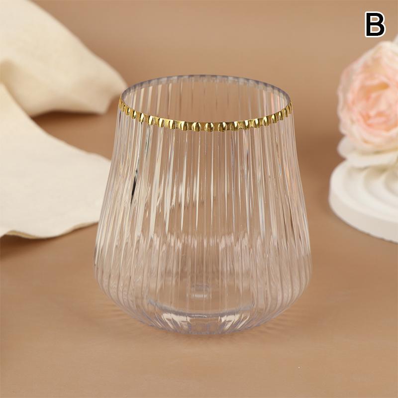 14Oz Disposable Wine Glasses Unbreakable Clear Plastic Cocktail Glasses Wine Cups For Party Birthday Gathering Bars