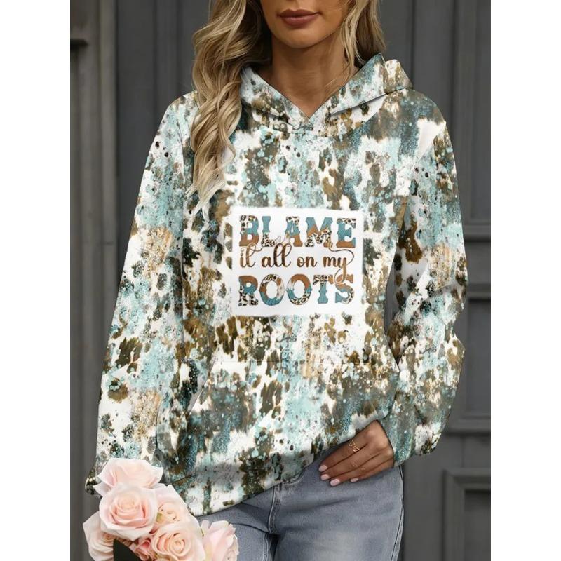 Women's Autumn and Winter 3D Printed Hooded Fashion Versatile Trend Breathable Casual Hoodies & Sweatshirts (women’s)