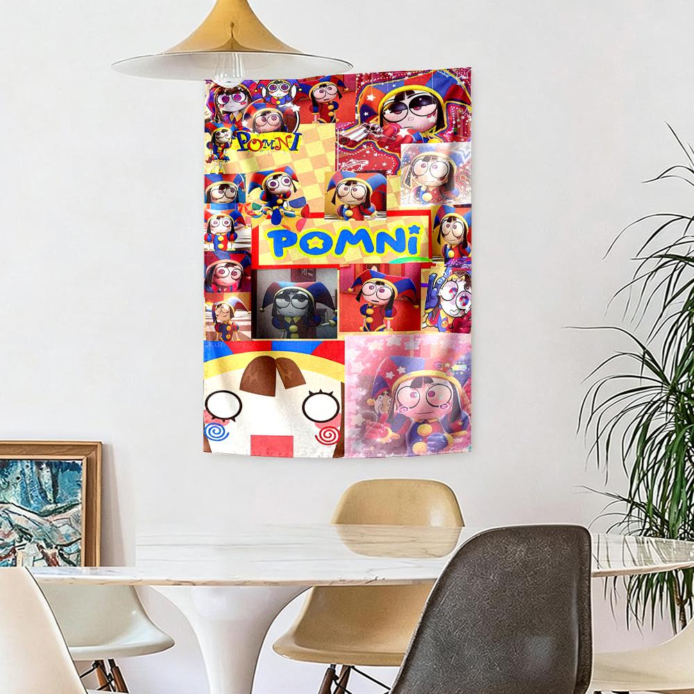 Pomni Wall Decor Tapestry Art For Pet Memorial Birthdaywedding Party Backdrop Family Gift