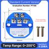PT100 Type Temperature Transmitter RTD Input 4-20mA Output DC24V Thermal Resistance Temperature Transmitter 0-50 0-100 Degree 2