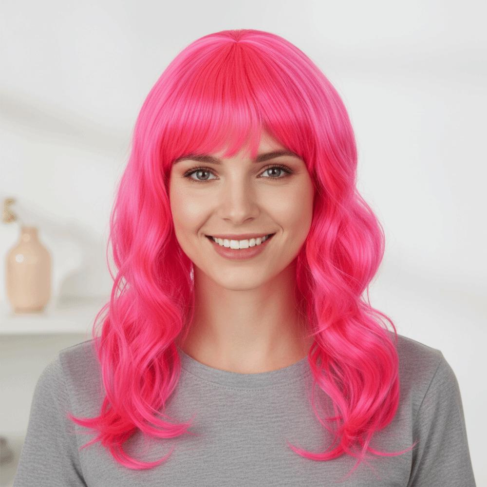 Cosplay Long Curly Wave Wig Synthetic Women Layered Wigs Nightclub Bar