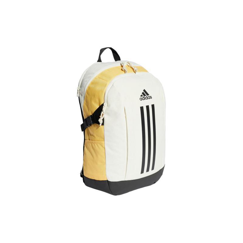 Adidas Recycled Polyester Backpack Unisex Ivory White & Light Yellow & Black Adidas IT5363