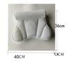 Butterfly Washable Polyester Bathtub Pillow with Suction Cups, Mesh Spa Bath Backrest for Hotel & Home Bathroom Relaxation