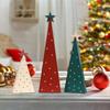3 ks/sada Tečkované figurky vánočního stromku s hvězdou na špičce Stolní dekorace Police