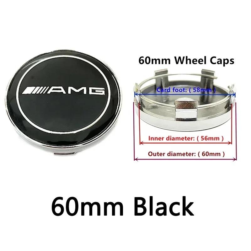 4ks 56mm 60mm 68mm 75mm 3Pin Pro Mercedes Benz Auto Krytky Středů Kolek Disků Krytky Nábojů Znak W202 W220 W213 W210 W164 E200 E260 E300