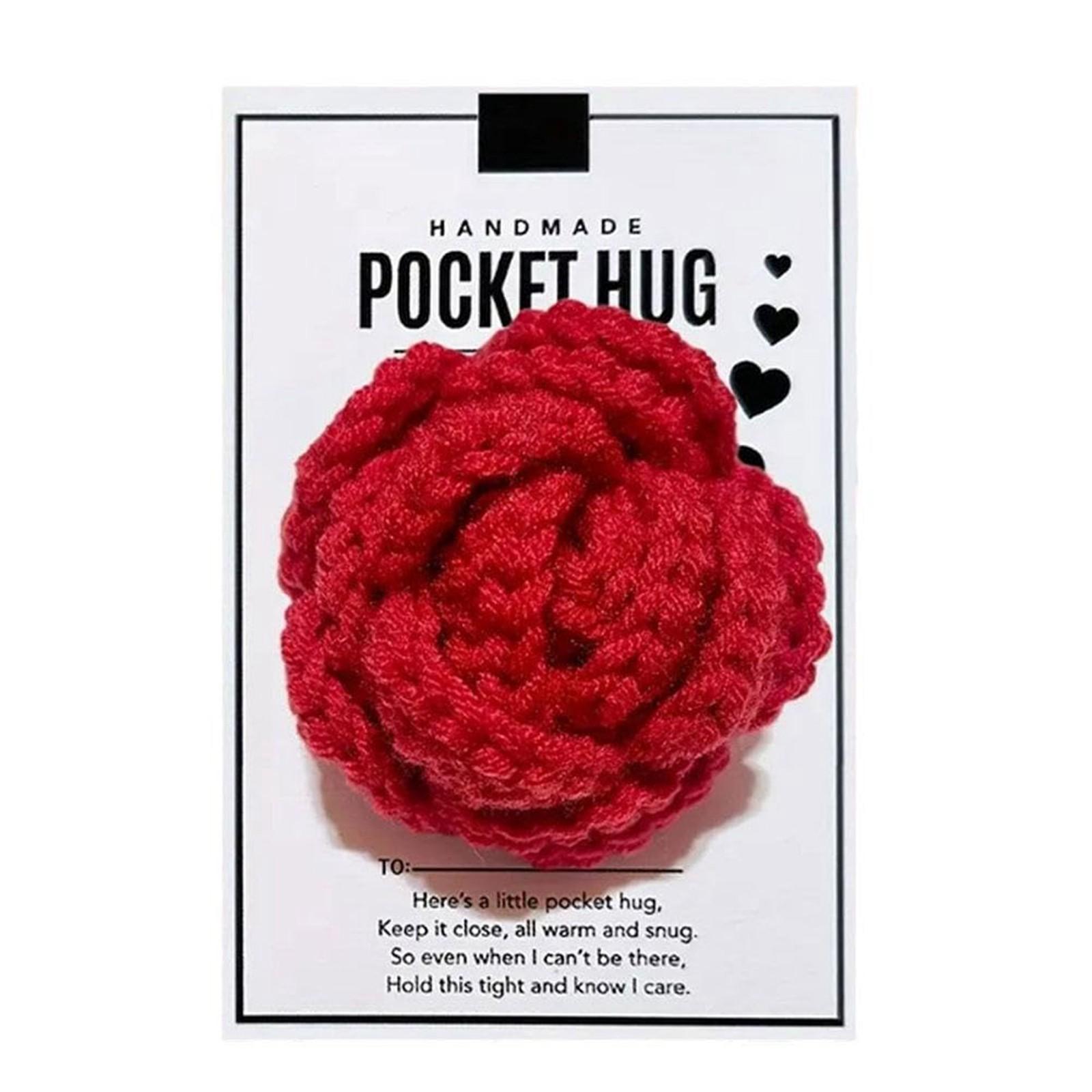 

Карманный подарок для объятий, подарок для объятий, подарок для ободряющего друга, душевный подарок, украшение для открытки ко Дню святого Валентина One Size красный