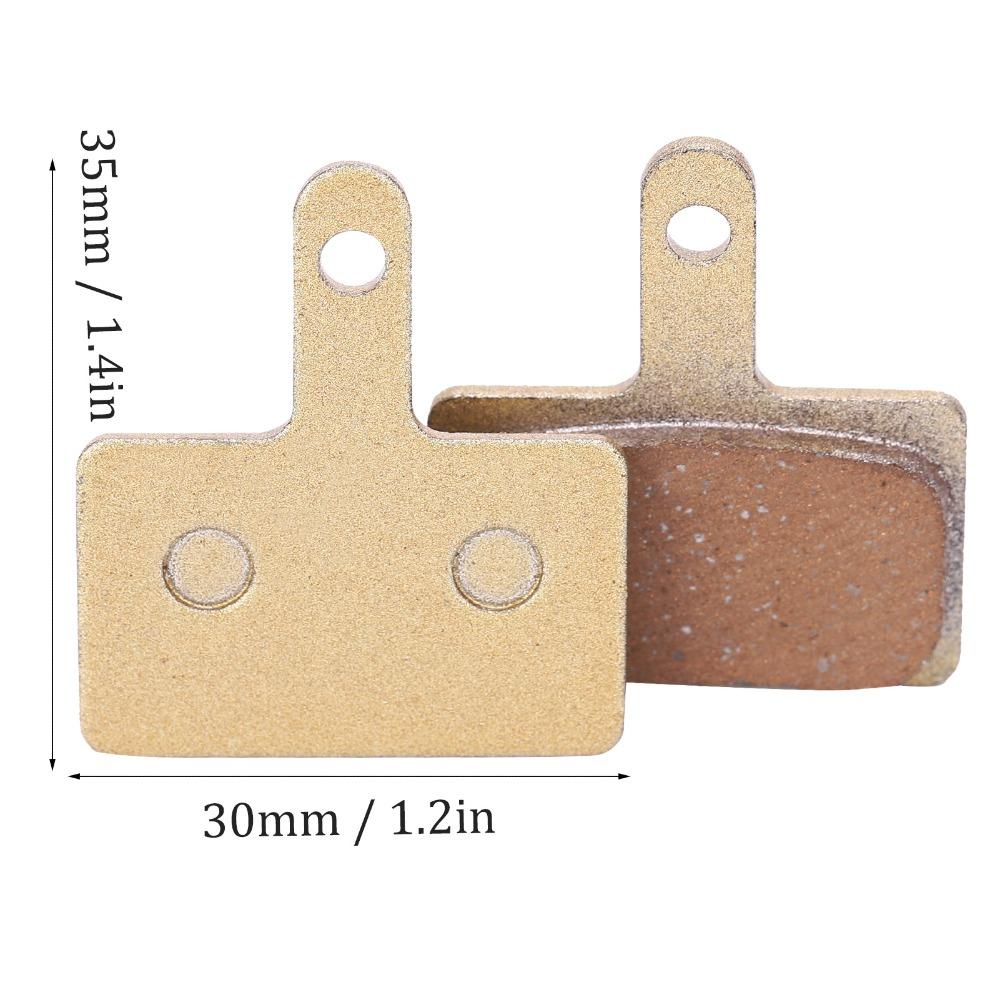 3 Paar Kupferbasierte Ganzmetall-Scheibenbremsbeläge Robuste Hochleistungs-Fahrradbremsbeläge Goldene Bremsbeläge Ersatzkit