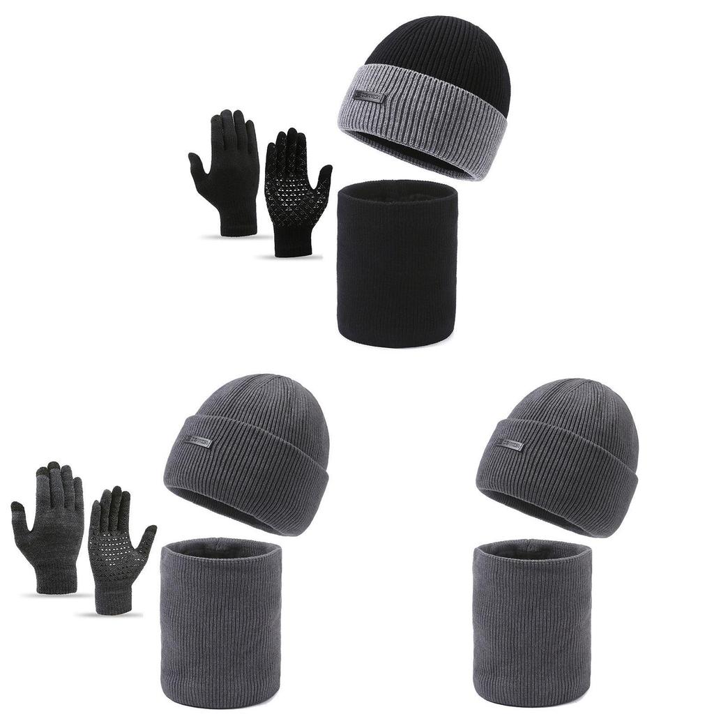 Knitted Hat With Embroidered Letters For Winter Outdoor Cycling And Cold Weather Comfort