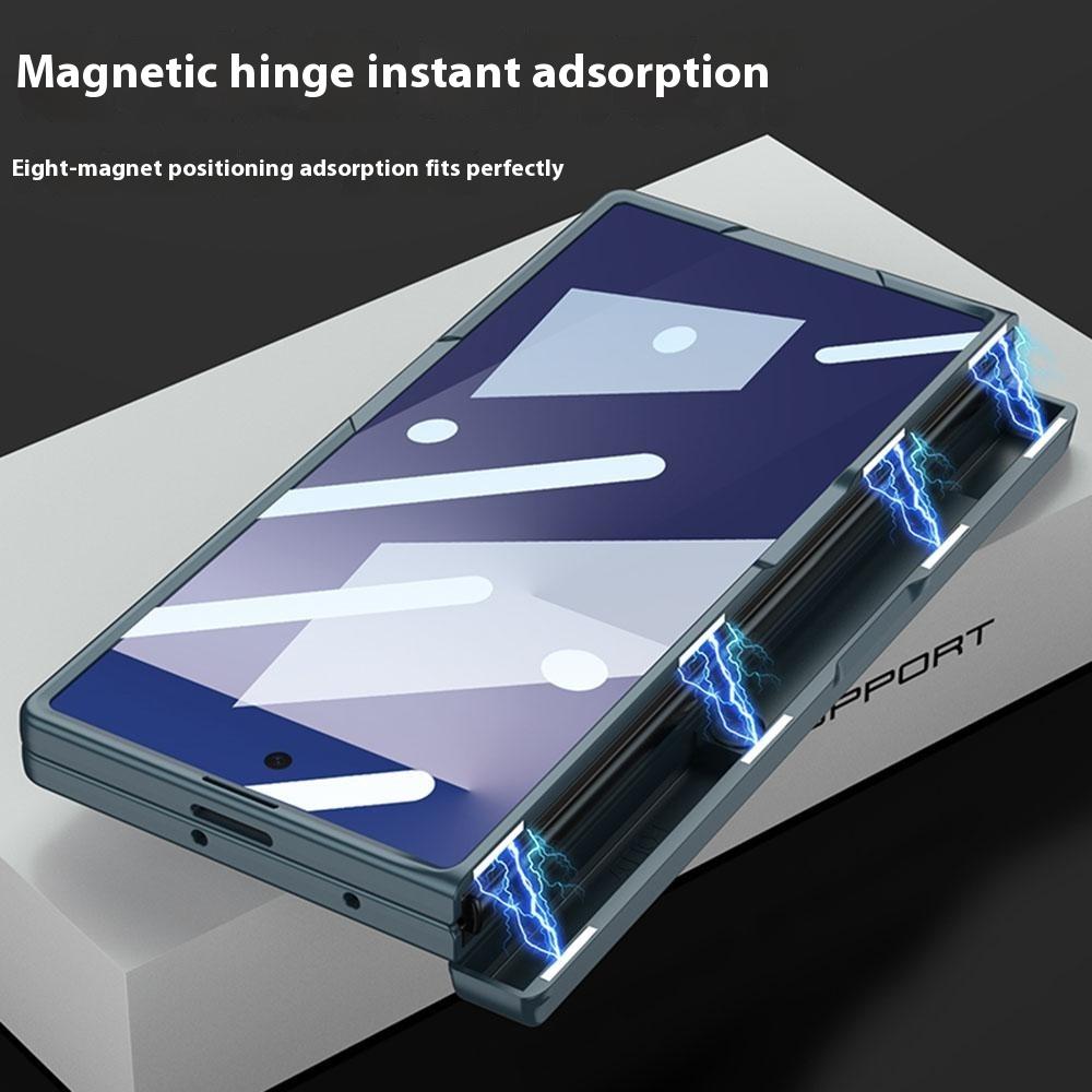 GKK For Samsung Galaxy Z Fold7 5G Case with Kickstand PC+Tempered Glass Phone Cover