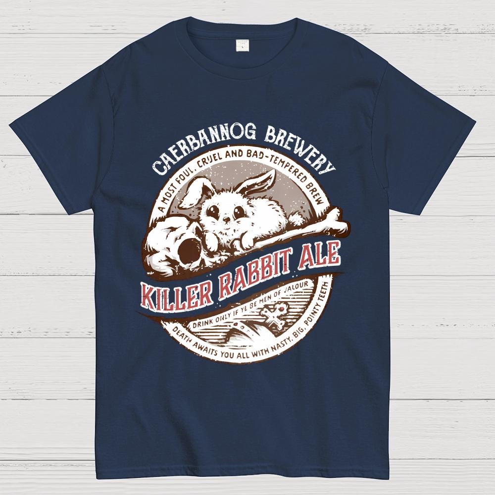 Killer Rabbit Ale Unisex 100% Cotton Summer Casual Cool Loose T-Shirt