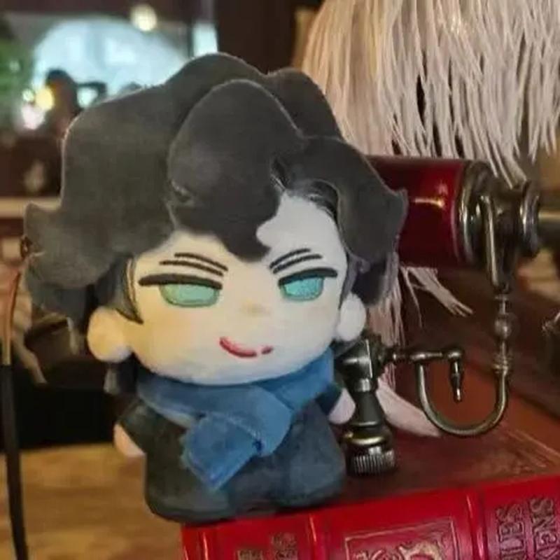 Anime Sherlock Holmes John Watson Cosplay Keychain Plush Stuffed Cotton Doll Backpack Pendant Keyring Accessories