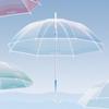 ZUODU ZD197 Transparent Gradient Long Handle Umbrella