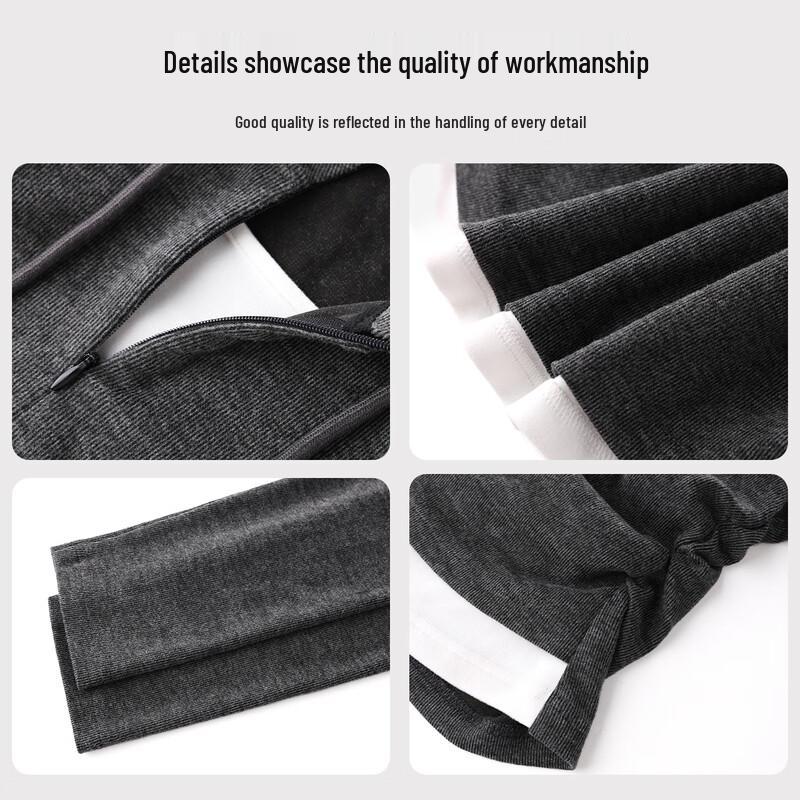 Handu Yishe Women's Hooded Faux Two-Piece Slimming Sweatshirt