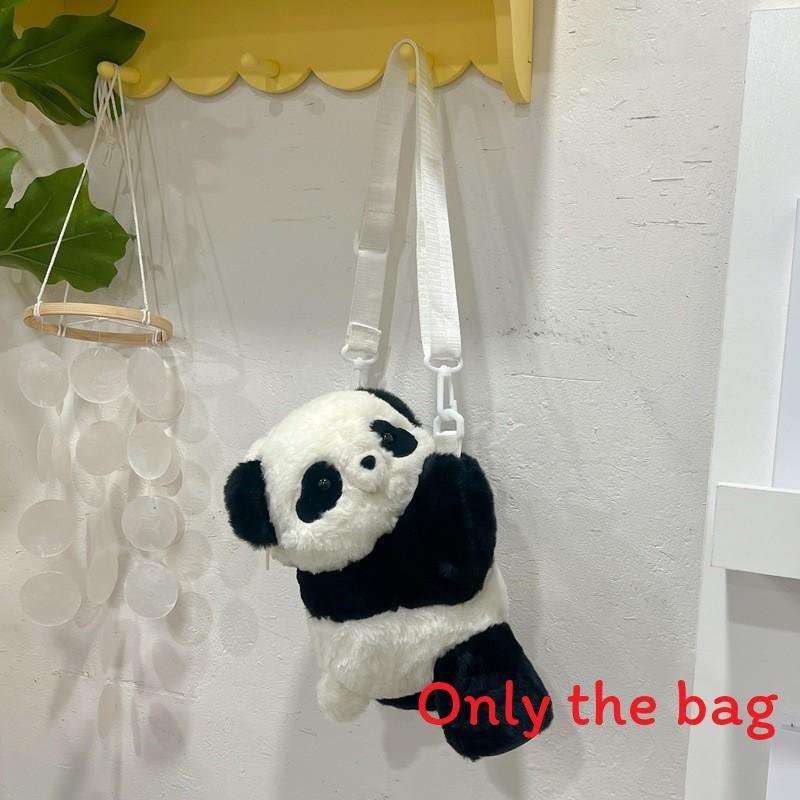 Panda Little Plush Bag Doll With Earphones Raccoon Crossbody Bag Present Gift