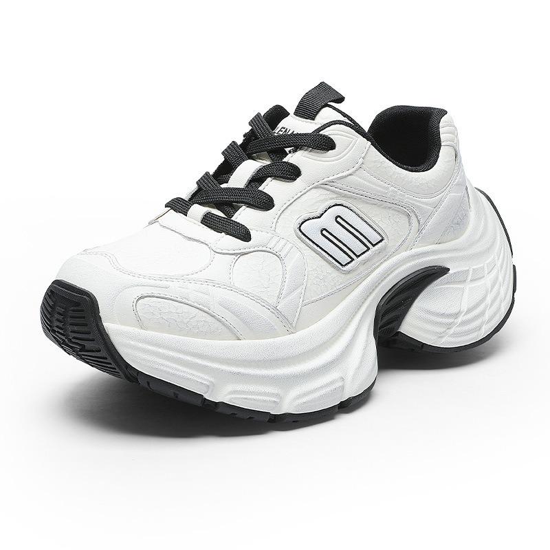 

Tide dad shoes women s spring new casual thick-soled small man height increase color polishing retro sneakers 40