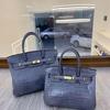 Yijinyuan 2024 Alligator Leather Platinum Bag Handbag Women Shoulder Fashionable Sweet Large-capacity