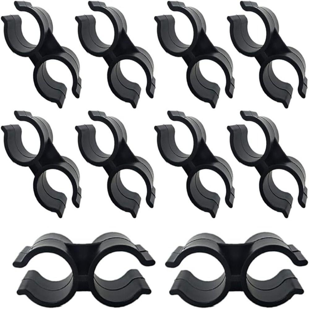 10Pcs 20/25/32mm Dual Pipe Clip Double-ended Tube Clips  Agricultural Irrigation