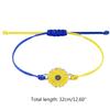 Multilayer Braided Ukrainian Flag Bracelet Adjustable Daisy Bracelet Handmade Boho Braided String Bracelet Universal
