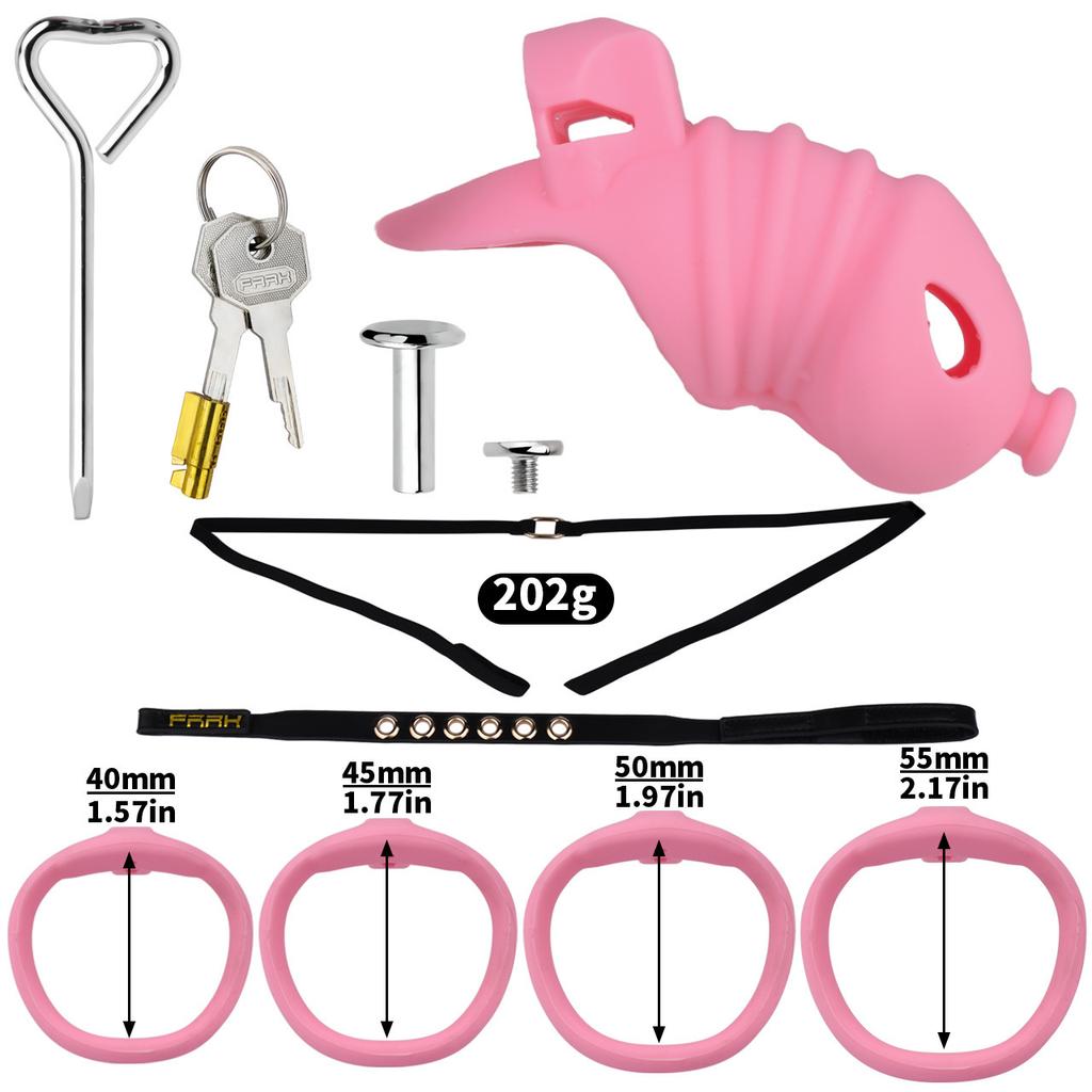 Soft Silicone Chastity Lock Male Penis CB Lock Gay Cuckold Adult Sex Toys BDSM Cock Ring 18+