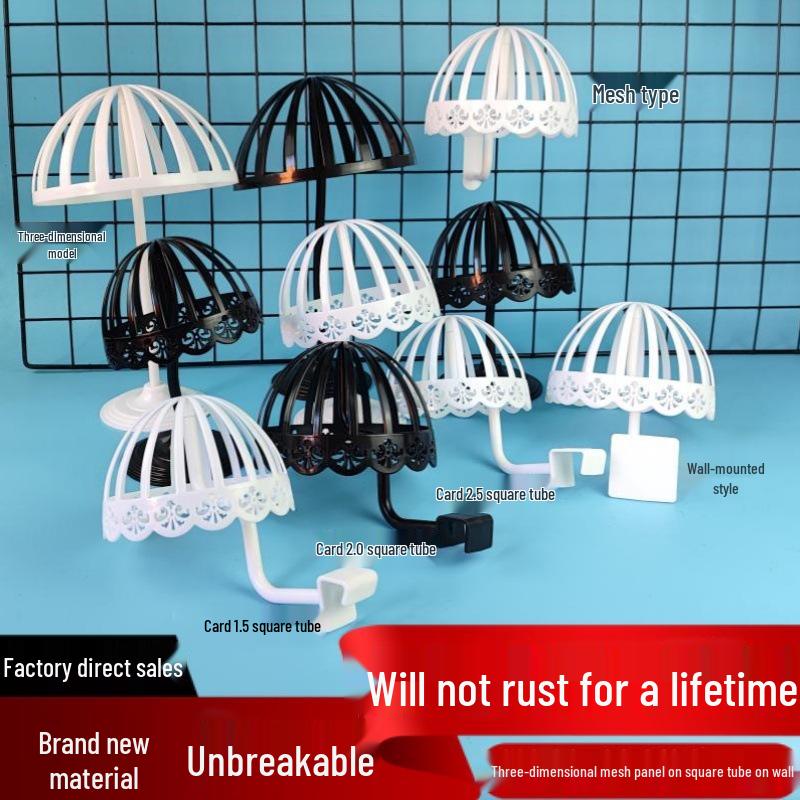 Child & Adult Hat Display Stand - Square Tube Slot Board Holder 1.5 Tube (Accessory) чёрный