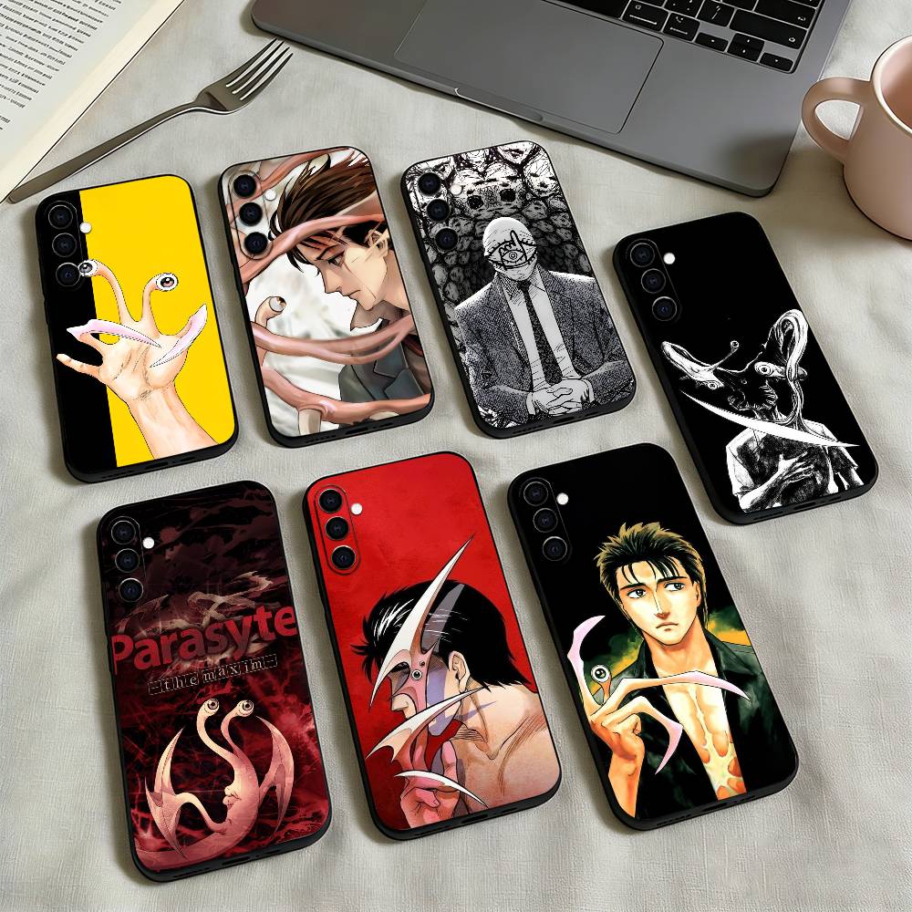 Anime p-Parasyte-e Phone Case Black Silicone Soft For Samsung Galaxy A73,A72,A71,A70,A53,A52,A51