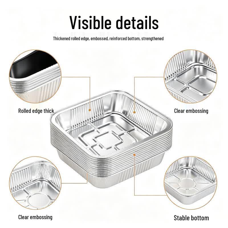 Food Grade Thickened Aluminum Foil Baking & BBQ Pans