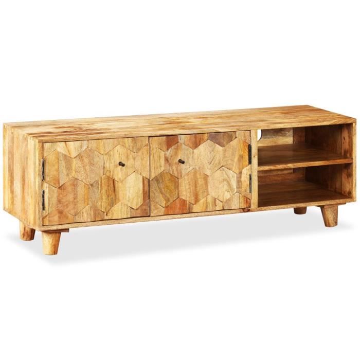 VidaXL TV Stand Solid Mango Wood 118 X 35 X 40 Cm