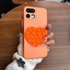 Heart Shape Suction Cup Phone Case for Realme 16 Pro 5G,16 Pro+ 5G Semi Transparent Matte Shockproof Soft TPU Cover