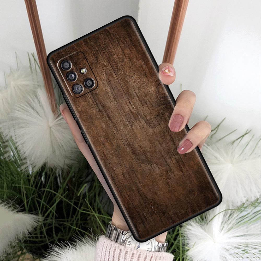 

Чехол из натурального дерева для Samsung Galaxy A51 A71 A12 A21s A72 A52 A42 A32 A22 A41 A31 A02s A03s, чехлы, мягкий чехол для телефона класса люкс Samsung A52s 5G
