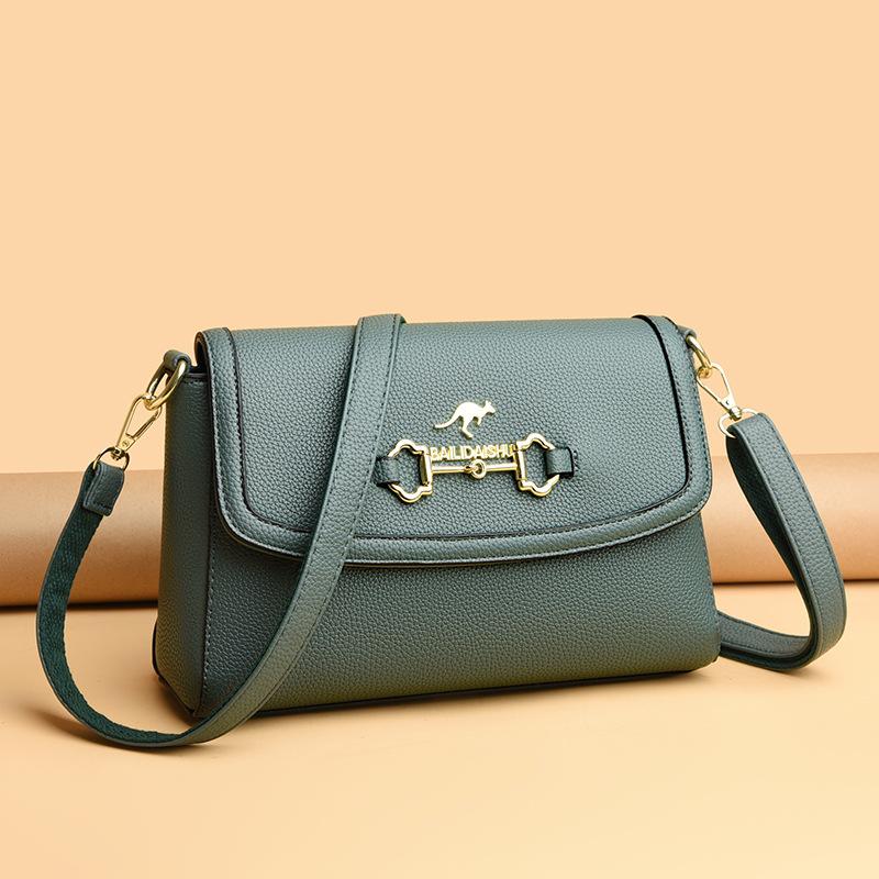 New Women's Personalized One Shoulder Slanted Straddle Women's Bag Tote Bag Fashionable Korean Style Simple and Atmospheric Small Bag