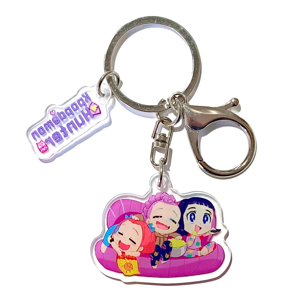 Kpop Demon Hunter Girl Group Keychain: Lumi, Zoe, Mira & Qin Yu Cute Acrylic Schoolbag Pendant