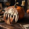 Halloween Wooden Sign with Witches Pattern Design - Charming Decorative Sign and Plaques - Ideal Front Door Decor - Halloween Decor