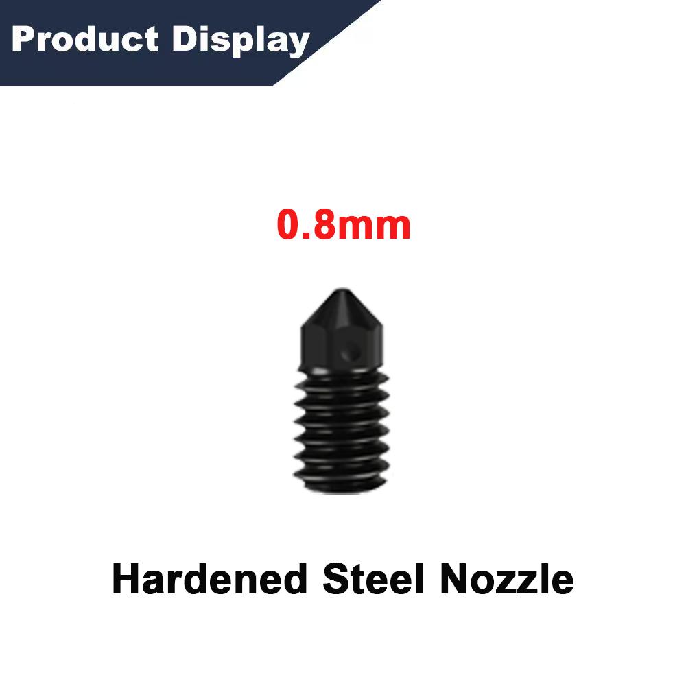 for Bambu Lab A1 Mini /A1 Hotend Kit with 0.2/0.4/0.6/0.8mm Hardened Steel Nozzle For A1 Replace Hotend Kit For Bambu A1 A2L