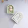 Resin Art Moulds Flexible Silicone Molds Crafting Bear Shape Ornament Molds Suitable for Home Decors and Present