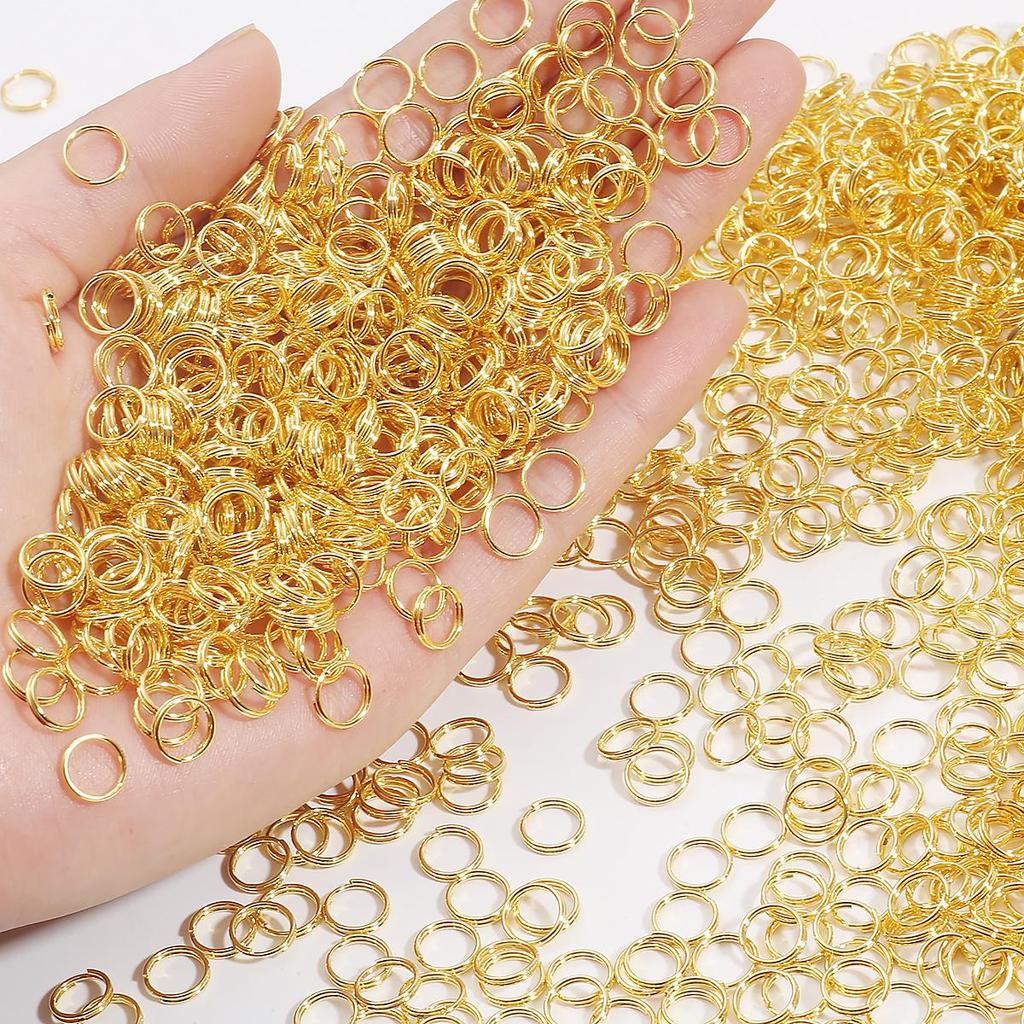 200-500Pcs Iron Double Ring Jump Ring For DIY Necklace Bracelet Jewelry Making Craft Accessories