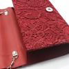 Elegant Lace & Satin Clutch Evening Bag with V-Shaped Flap