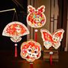 Chinese Style 2025 Snake Year Portable Lantern Wooden Children Handheld Lantern  Spring Festival