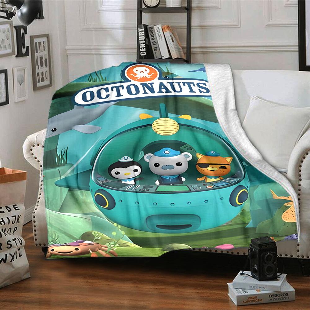 1pc OCTONAUTS1 Blanket, Gift, for Men and Women, Soft Blanket, Good for Sofa Bed Couch Travel, Lightweight Flannel Blanket