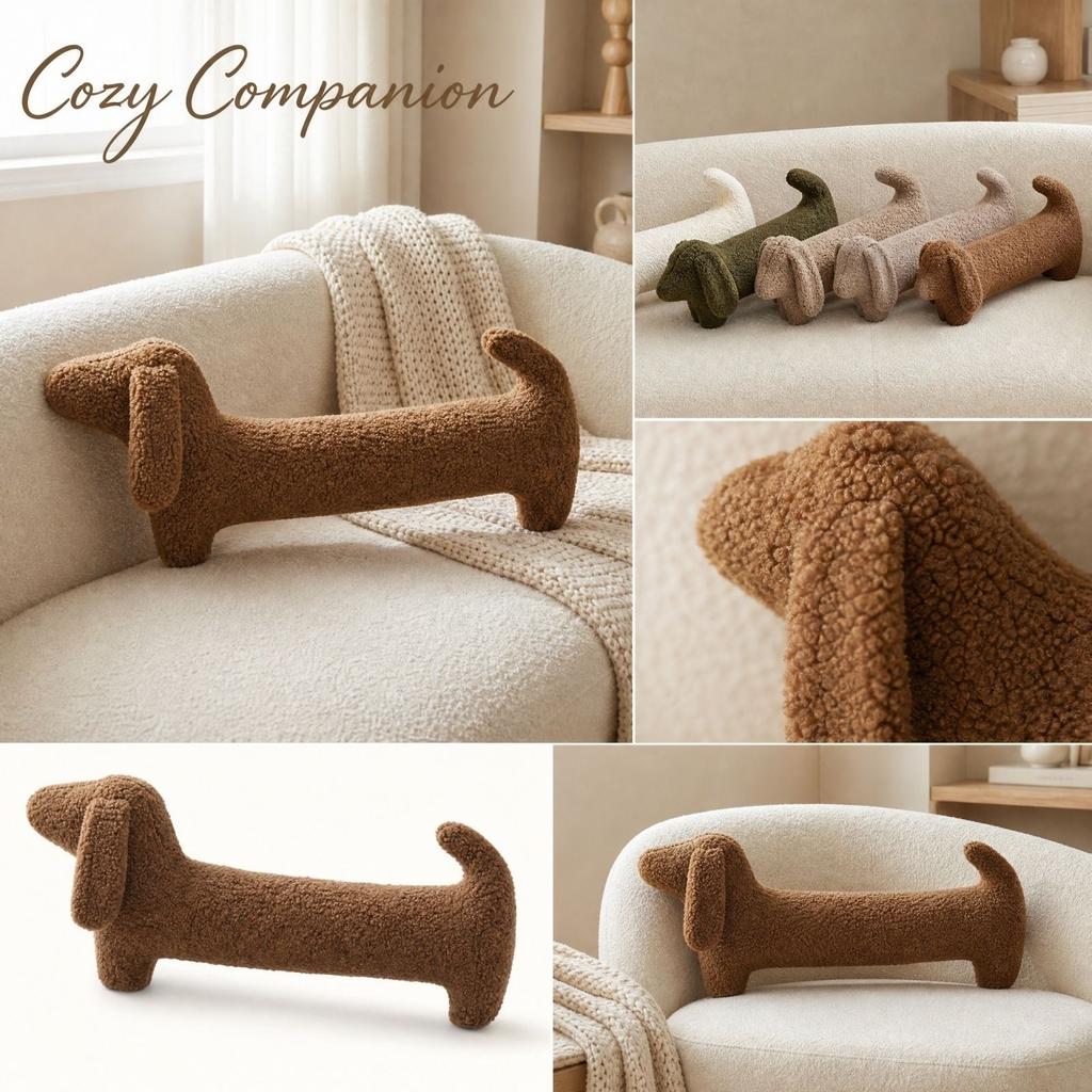 Large Body - Soft Faux Plush Long for Sleeping, Hugging and Leg Support