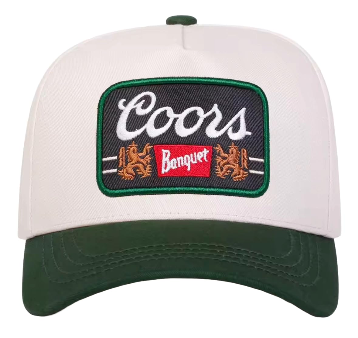 

[sproutsy] Coors Banquet Logo Baseball Cap, Patchwork Embroidery (JP, Numeral Size, 56.0 cm, 60.0 cm, Green)