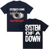 System of A Down Mezmerize Album T-shirt, Unisex Hip-Hop Gothic Retro Loose Cotton Casual T-Shirt