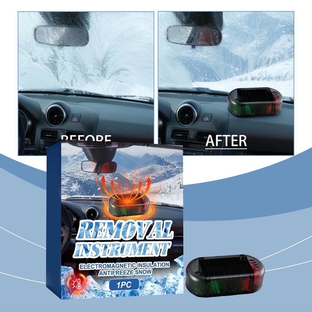 Car Defroster And Theft Alarm With Flashing LED Lights Charging | Complete Winter Safety